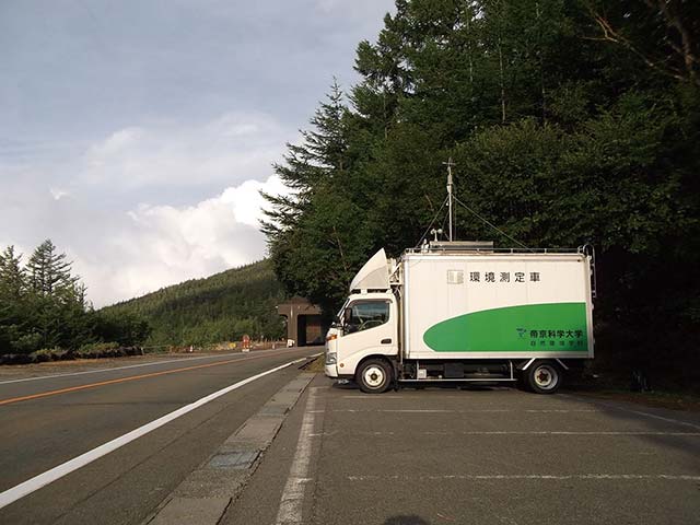 富士山周辺での大気調査(東京西) 