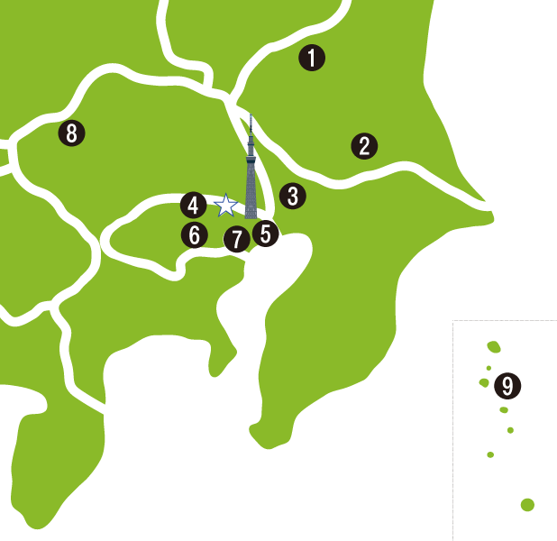 千住キャンパス実習マップ