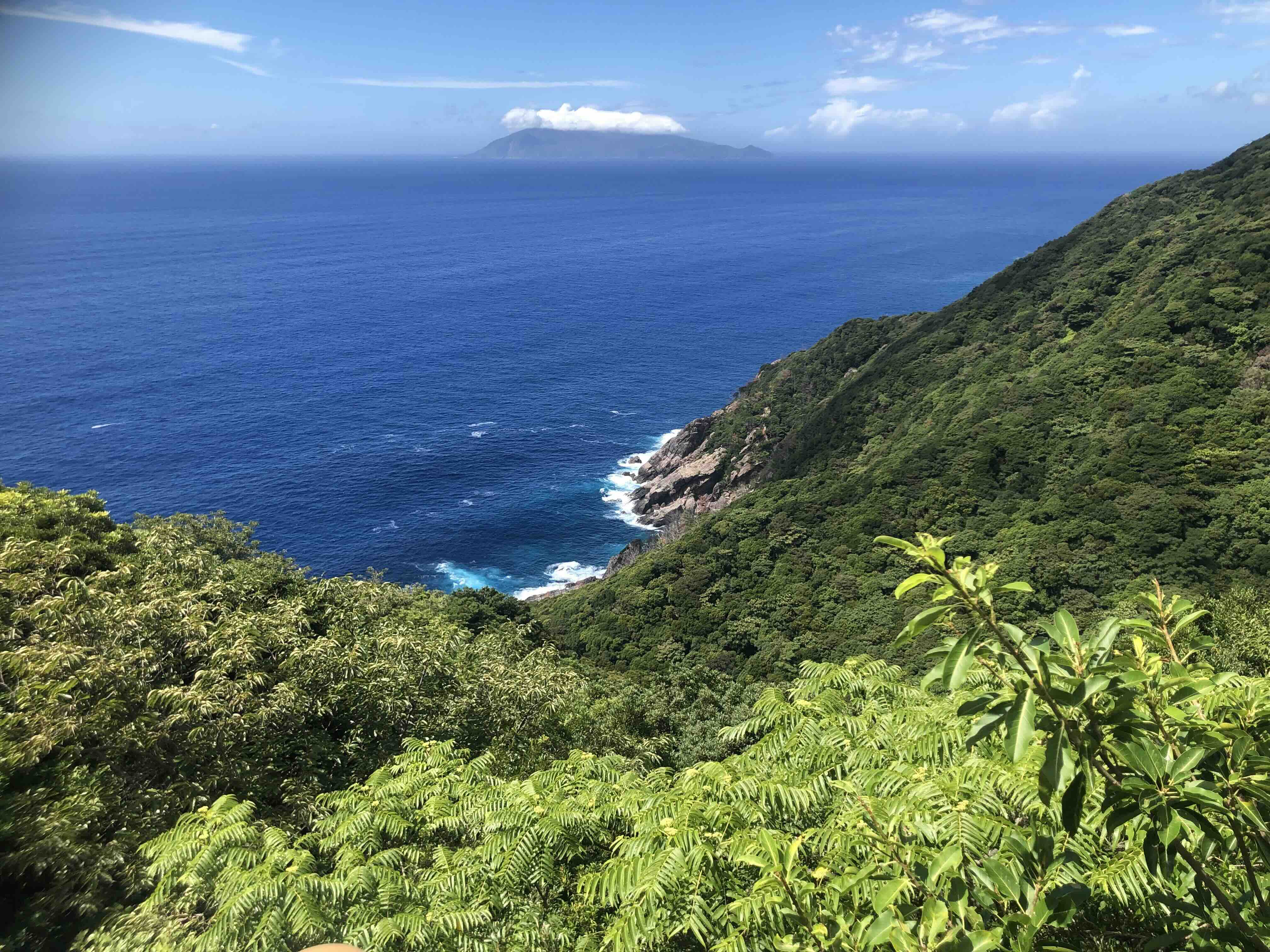 屋久島の海と山