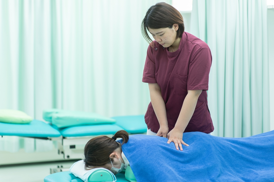施術の様子