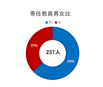 専任教員男女比